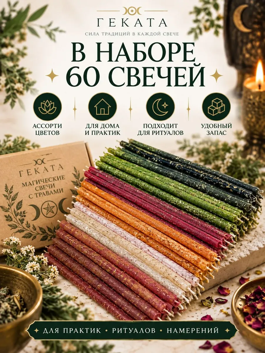 Магические Свечи с травами набор