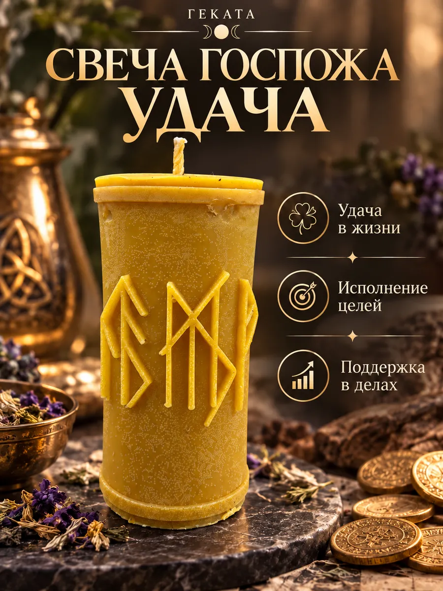 Магическая свеча Госпожа удача